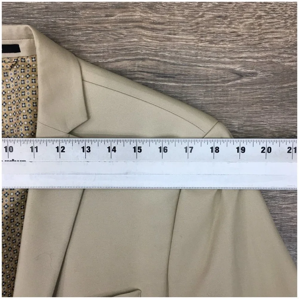 Bar III Mens Blazer Sport Coat Two Button Casual Jacket Size 40L Cotton Suits‎